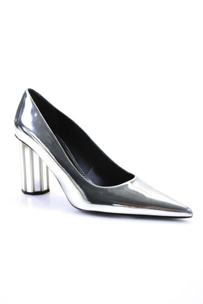 Proenza Schouler Silver Mirror Pointed Toe Pumps Size EUR  38.5 from eBay Endles