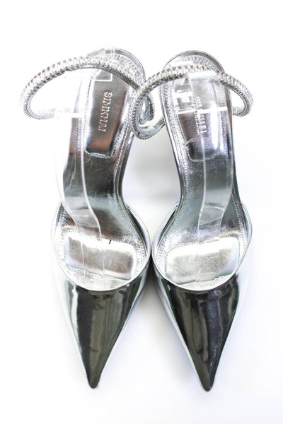 Simkhai Silver Crystal Heels Size 39 from eBay Endless Runway