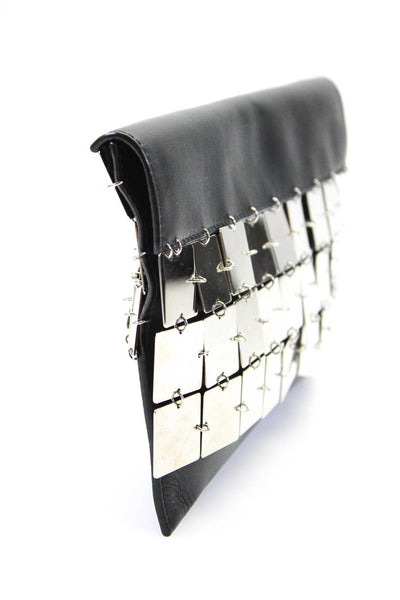 The Row Black Clutch with Silver Mirror Embellishment from eBay Endless Runway