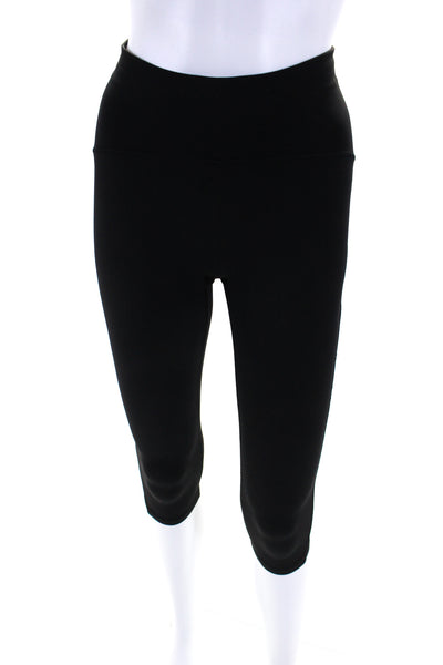 Lululemon Womens Stretch Low Rise Pull on Active Capri Leggings Black Size 4