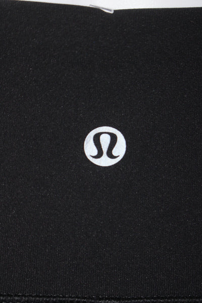 Lululemon Womens Stretch Low Rise Pull on Active Capri Leggings Black Size 4