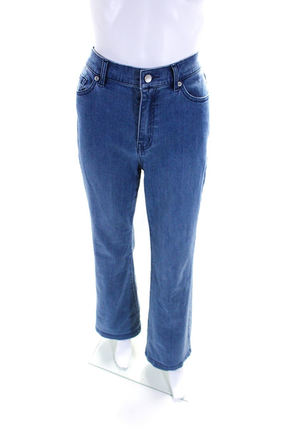 J. Mclaughlin Womens Blue Medium Wash High Rise Flare Leg Jeans Size 6