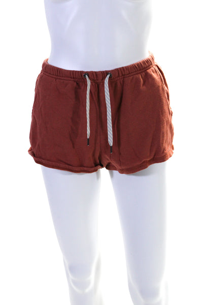 Vuori Women's Elastic Drawstring Waist Pockets Athletic Short Brown Size XS