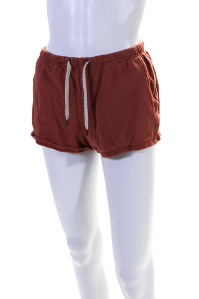 Vuori Women's Elastic Drawstring Waist Pockets Athletic Short Brown Size XS