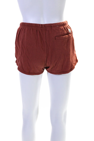 Vuori Women's Elastic Drawstring Waist Pockets Athletic Short Brown Size XS