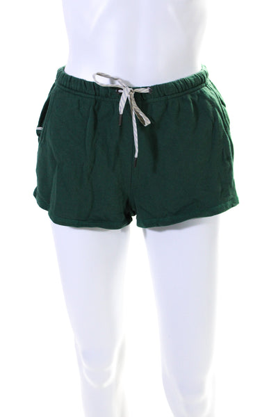 Vuori Women's Elastic Drawstring Waist Pockets Athletic Short Green Size XS