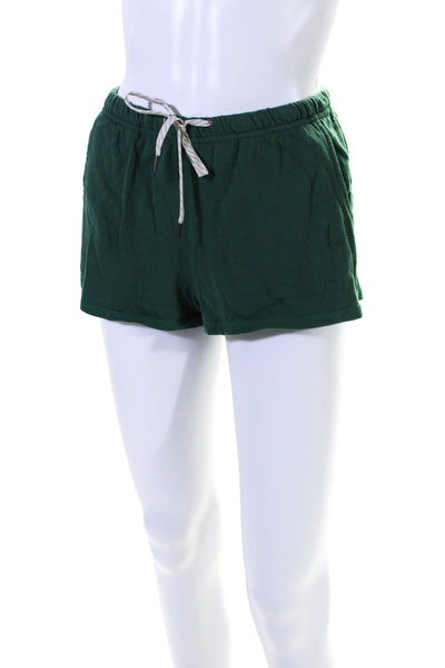 Vuori Women's Elastic Drawstring Waist Pockets Athletic Short Green Size XS