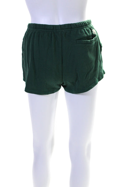 Vuori Women's Elastic Drawstring Waist Pockets Athletic Short Green Size XS