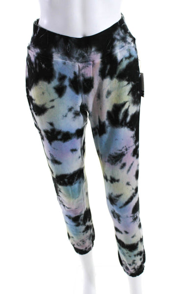 NSF Women's Elastic Waist Pockets Tapered Leg Tie Dye Jogger Pant Size P