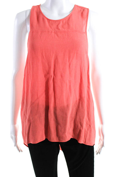 BCBG Max Azria Womens Jenna Racerback Tank Top Blouse Orange Size Small