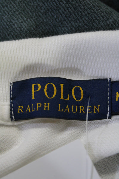 Polo Ralph Lauren Men's Collared Short Sleeves Polo Shirt White Size M