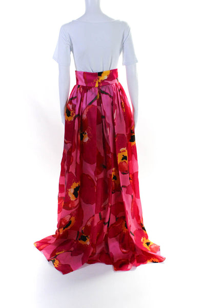 Carolina Herrera Full Floral Ball Maxi Skirt Pink Size 0 eBay Endless Runway