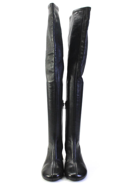 Khaite Womens Cylinder Heel Over Knee Boots Black 39.5 9.5 eBay Endless Runway