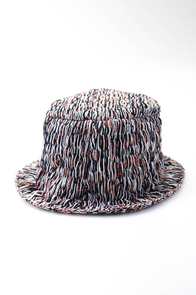 Eckhaus Latta Black and Orange Bucket Hat