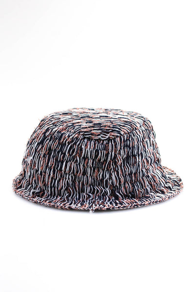 Eckhaus Latta Black and Orange Bucket Hat