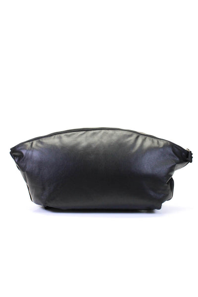 The Row Dante XL Clutch Bag in Napa Leather Black from eBay Endless Runway