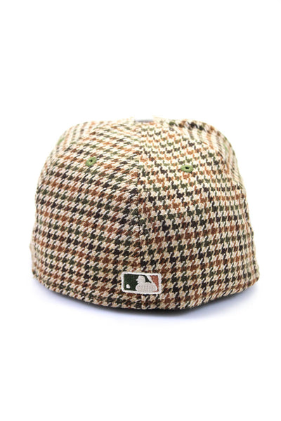 New Era Cap Mens Houndstooth Flat Brim Baseball Cap Brown eBay Endless Runway