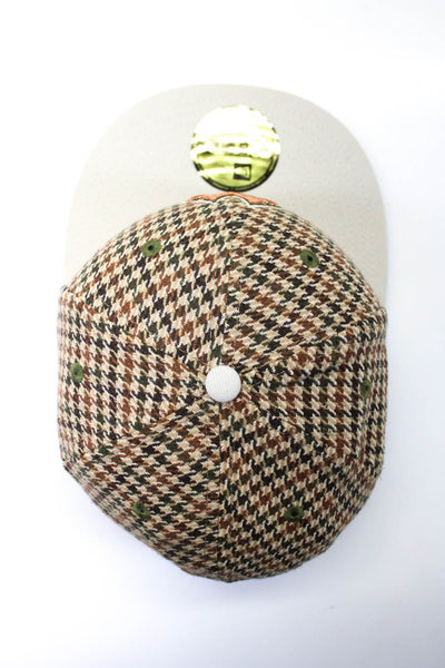 New Era Cap Mens Houndstooth Flat Brim Baseball Cap Brown eBay Endless Runway