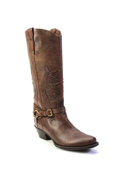 Ralph Lauren Parrah Distressed Western Boots Brown Size 9.5 eBay Endless Runway