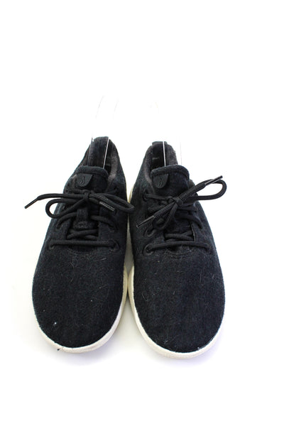 Allbirds Womens Lace Up Low Top Wool Running Sneakers Black Size 3