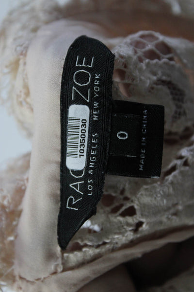 Rachel Zoe Womens Blush Kara Lace Dress Pink Size 4 10350045