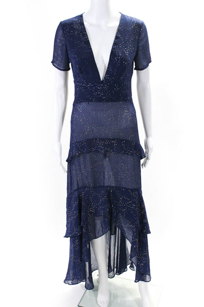 Hutch Womens Tate Gown Blue Size 0 12714444