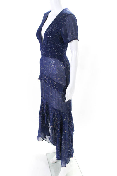 Hutch Womens Tate Gown Blue Size 0 12714444