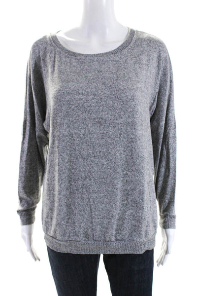 Joie Womens Crew Neck Drop Shoulder Pullover Sweater Gray Size Small