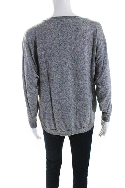 Joie Womens Crew Neck Drop Shoulder Pullover Sweater Gray Size Small