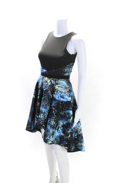 nha khanh Womens Blue Into the Galaxy Dress Blue Size 2 10404040