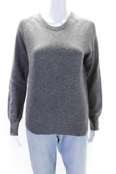 Equipment Femme Womens Dark Gray Cashmere Crew Neck Pullover Sweater Top Size S