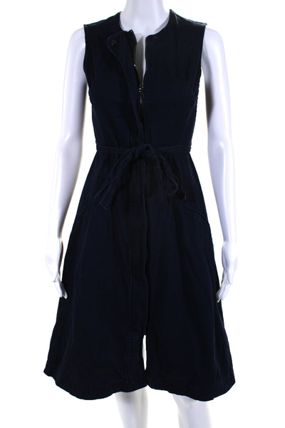 Derek Lam Collective Womens Denim Tie Dress Blue Size 2 13284770