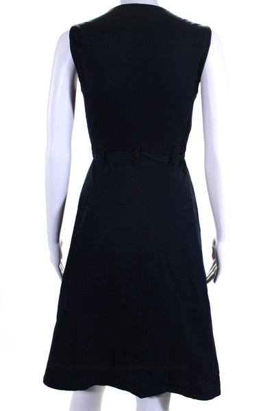 Derek Lam Collective Womens Denim Tie Dress Blue Size 2 13284770