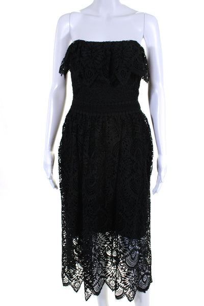 Shoshanna Womens Eleanora Lace Dress Black Size 4 11315743