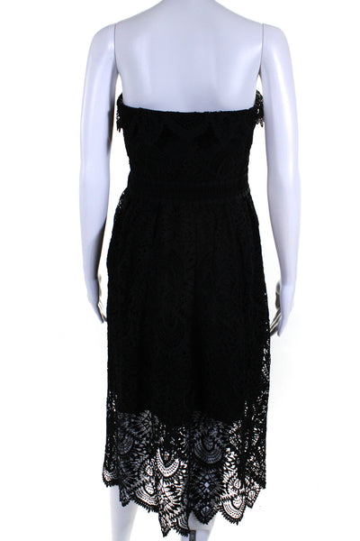 Shoshanna Womens Eleanora Lace Dress Black Size 4 11315743