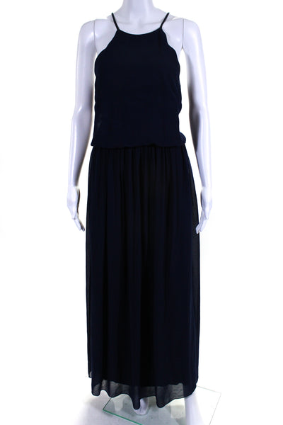 Slate & Willow Womens Midnight Wave Gown Blue Size 2 11308919