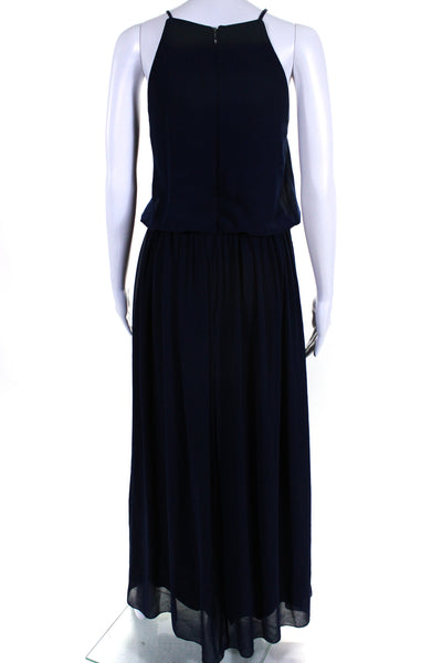 Slate & Willow Womens Midnight Wave Gown Blue Size 2 11308919