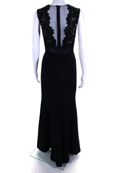 Theia Womens Deep Midnight Gown Blue Size 0 10942311