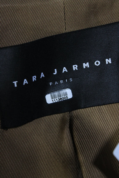 Tara Jarmon Womens Camel Coat Brown Size 10 11211090