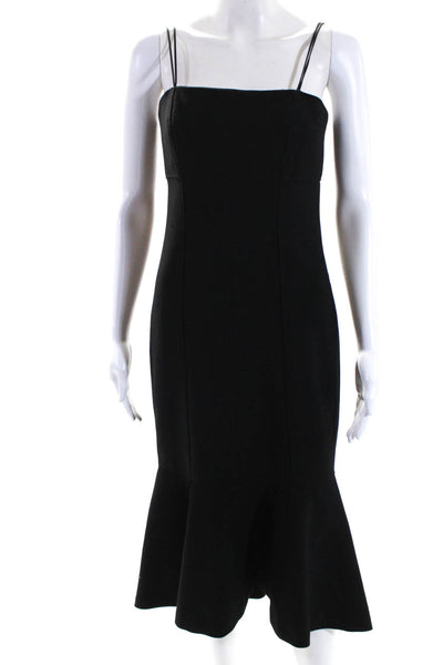 Cinq A Sept Womens Spaghetti Strap Drop Waist Sheath Dress Black Size 4