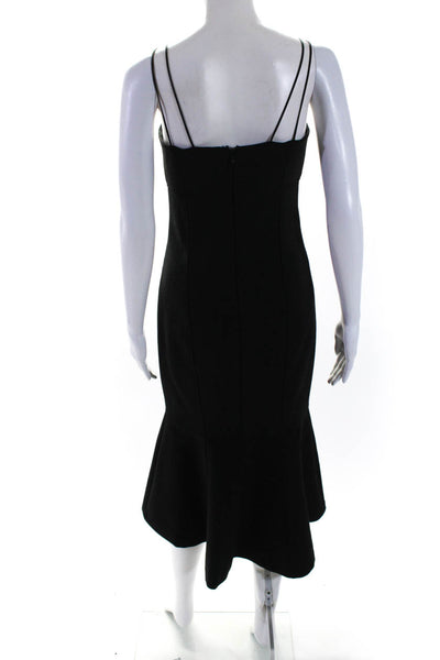 Cinq A Sept Womens Spaghetti Strap Drop Waist Sheath Dress Black Size 4