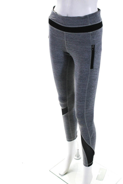 Lululemon Womens High Waist Ankle Leggings Pants Black Gray Size 6