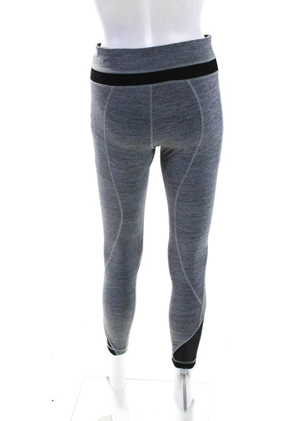 Lululemon Womens High Waist Ankle Leggings Pants Black Gray Size 6