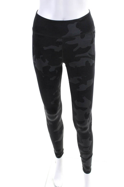 Polo Ralph Lauren Womens Camouflage Print Mid Rise Leggings Black Size Small