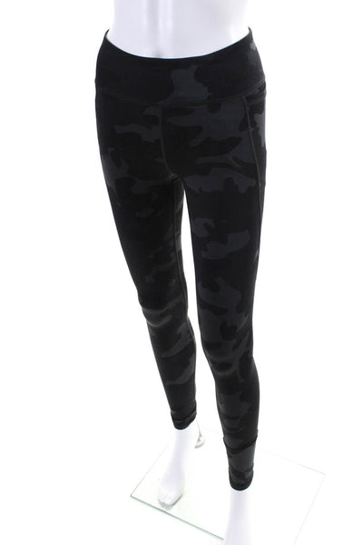 Polo Ralph Lauren Womens Camouflage Print Mid Rise Leggings Black Size Small