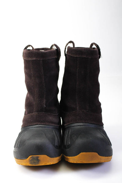 UGG Australia Womens Shearling Lined Waterproof Boots Brown Suede Size 3