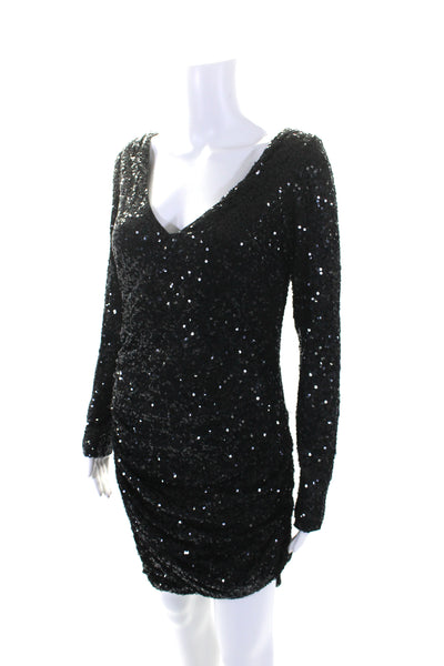 Badgley Mischka Womens Go Out With A Bang Dress Black Size 6 12694628