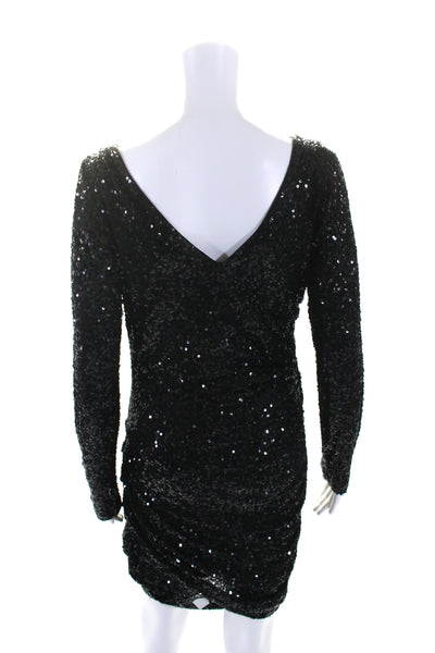 Badgley Mischka Womens Go Out With A Bang Dress Black Size 6 12694628