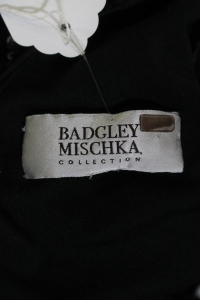 Badgley Mischka Womens Go Out With A Bang Dress Black Size 6 12694628
