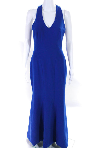 Theia Womens Cobalt Smooth Mermaid Gown Blue Size 2 12884267